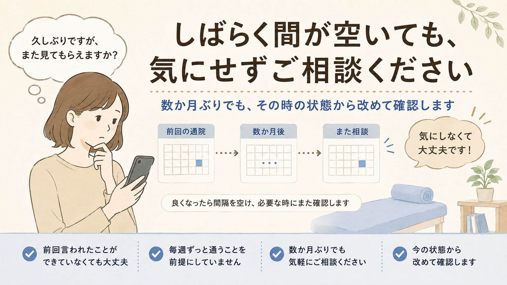 数回で持ち帰れるものと続けて身につけるものがあります