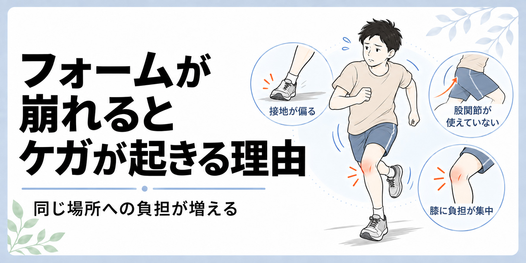 フォームが崩れるとケガが起きる理由