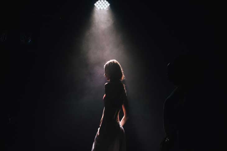 モデルと丹田・姿勢のイメージ